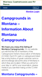 Mobile Screenshot of campingmontana.com