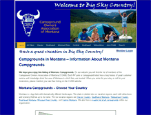 Tablet Screenshot of campingmontana.com